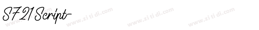 S721 Script字体转换